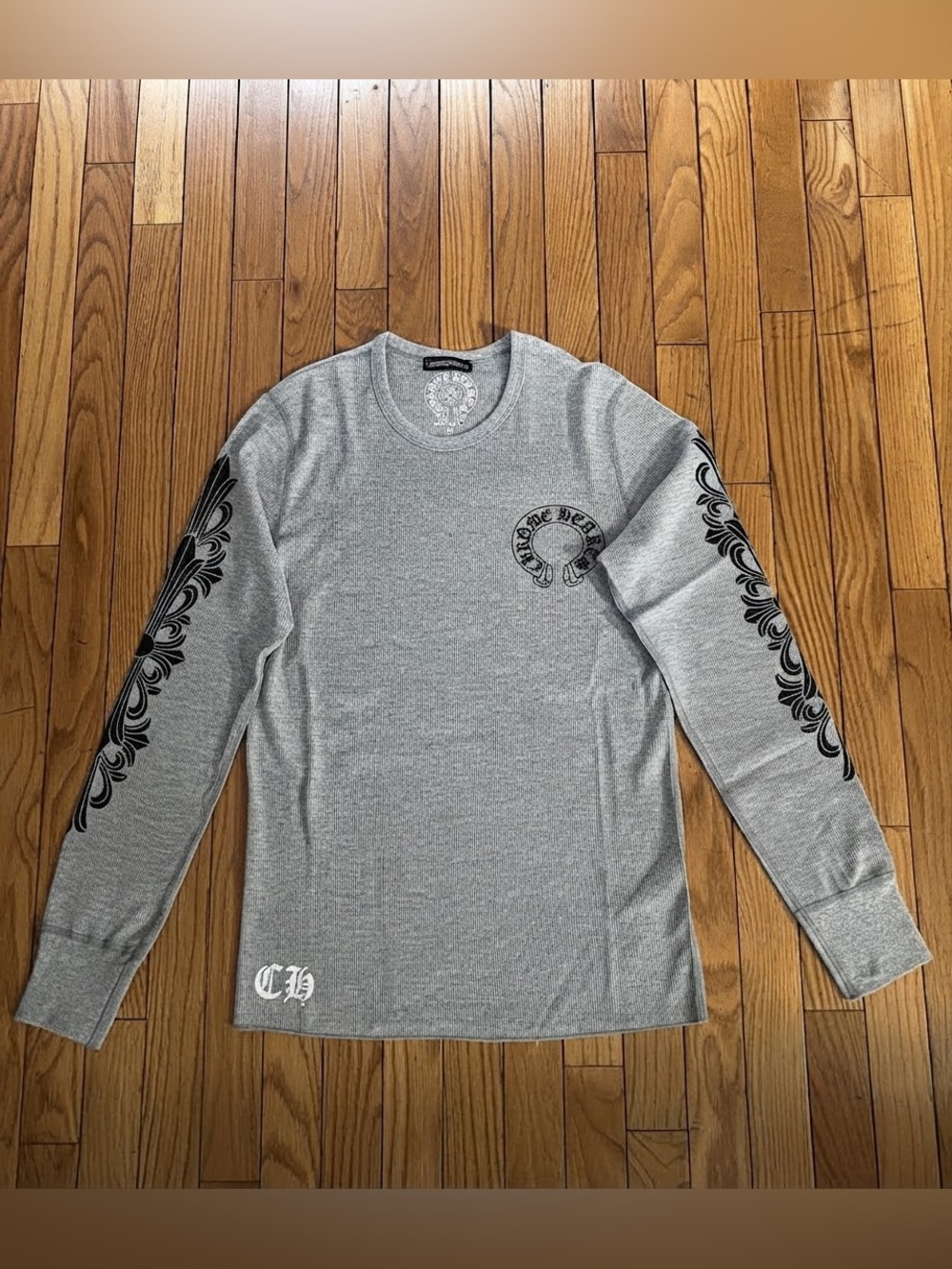 Chrome Hearts Horse Shoe Floral Thermal Shirt size: M